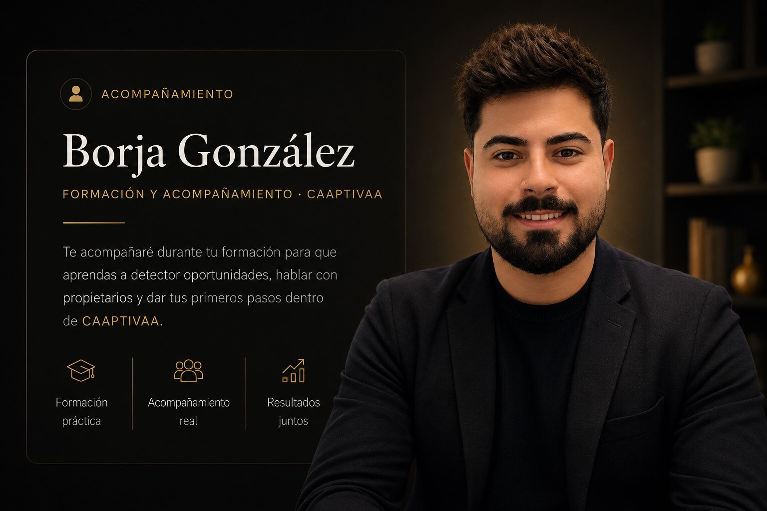 Borja González, formación y acompañamiento en CAAPTIVAA